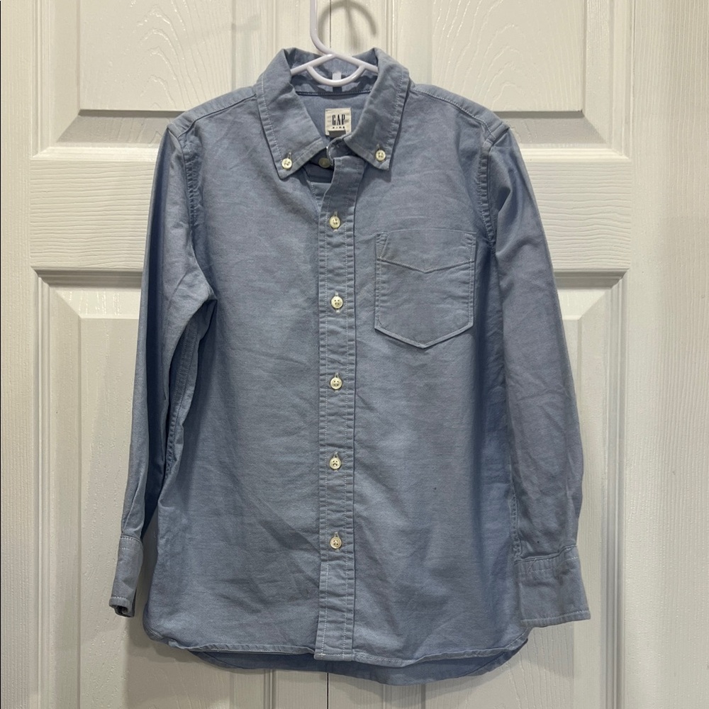 Gap Kids Light Blue Long Sleeve Shirt